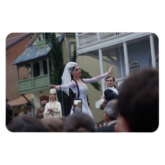 Tbilisoba festival dansen magneet (Horizontaal)