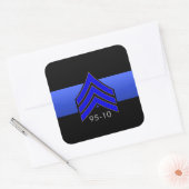 TBL SGT STREPEN 95-10 aangepaste volgorde Vierkante Sticker (Envelop)