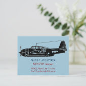 tbm / tbf avenger briefkaart (Staand voorkant)
