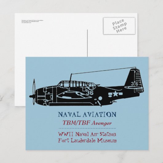 tbm / tbf avenger briefkaart (Voorkant / Achterkant)