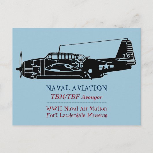 tbm / tbf avenger briefkaart (Voorkant)