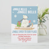 TBO- Jingle Bells Polar beer-partij Kaart (Staand voorkant)