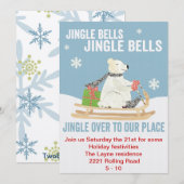 TBO- Jingle Bells Polar beer-partij Kaart (Voorkant / Achterkant)