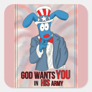 Tbone God wil U in Zijn Leger stickers