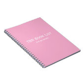 TBR Boekenlijst Notitieboek (Rechterzijde)