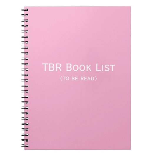 TBR Boekenlijst Notitieboek (Voorkant)