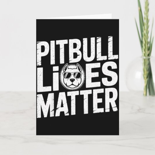 Tbull Lives - Ttie Lover Dog Love Pet Owner  Kaart (Voorkant)