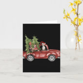 Tbull On Car Christmas Ornament Funny Xmas T Shirt Kaart (Gele Bloem)