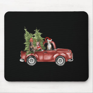 Tbull op auto kerst ornament grappig Kerstmis Muismat