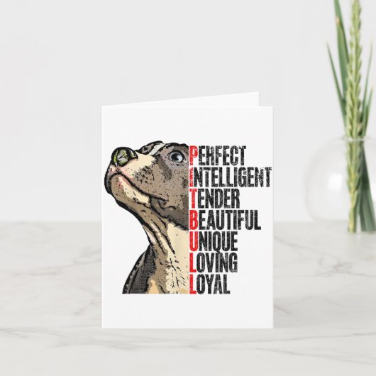 Tbull Perfect Intelligent Tender Beautiful Unique Kaart (Voorkant)