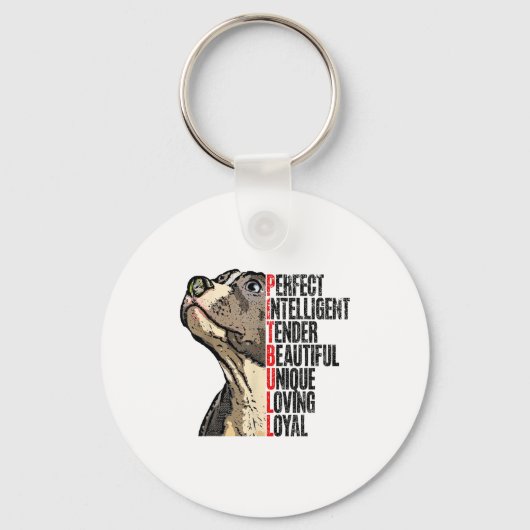 Tbull Perfect Intelligent Tender Beautiful Unique Sleutelhanger (Voorkant)