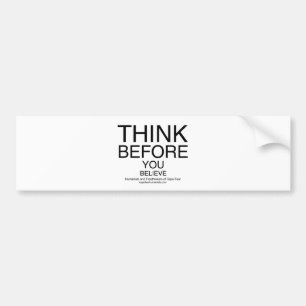 TBYB - Humanisten White Bumpersticker