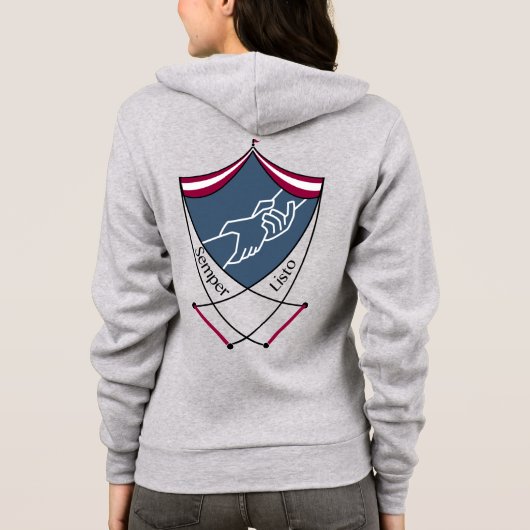 TC2 Circus Coat Arms Zip Hoodie (Achterkant)