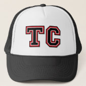 "TC" Monogram Initialen Trucker Pet (Voorkant)