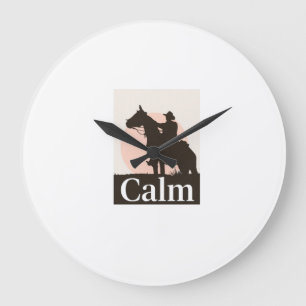 TCalm Horse Zelfzorg Citat Hoodie - Minimalistisch Grote Klok