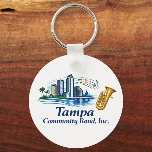 TCB Baritone/Euphonium/Tuba Logo Keychain (Voorkant)