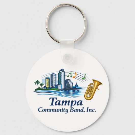 TCB Baritone/Euphonium/Tuba Logo Keychain (Achterkant)