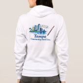 TCB Bassoon Logo Dames Zip Up Hoodie (Achterkant)