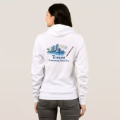 TCB Bassoon Logo Dames Zip Up Hoodie (Achterkant volledig)