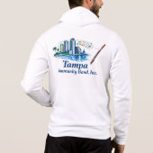 TCB Bassoon Logo Men's Zip-Up Hoodie (Achterkant)