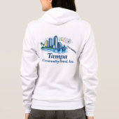 TCB Flute Logo Dames Zip Up Hoodie (Achterkant)