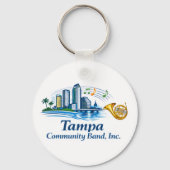 TCB Franse Hoorn Logo Sleutelhanger (Achterkant)