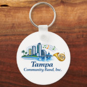 TCB French Horn Logo Keychain (Achterkant)