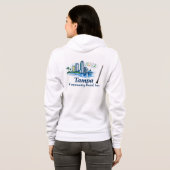 TCB Hobo Logo Dames Rits Kapmantel Hoodie (Achterkant volledig)