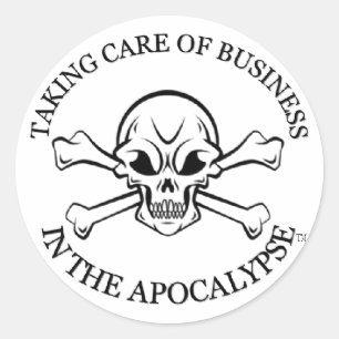 TCB in de Apocalypse Stickers Groot