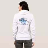 TCB Klarinet Logo Dames Rits Hoodie (Achterkant volledig)