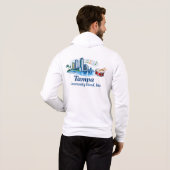 TCB Percussion Logo Men's Zip-Up Hoodie (Achterkant volledig)