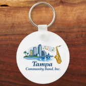 TCB Saxophone Logo Keychain (Achterkant)