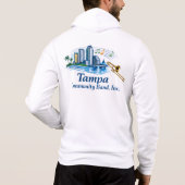 TCB Trombone Logo Heren Zip-Up Hoodie (Achterkant)