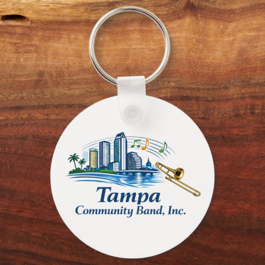 TCB Trombone Logo Keychain (Voorkant)