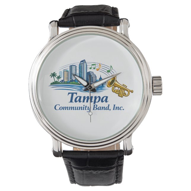 TCB Trompet Logo Horloge (Voorkant)
