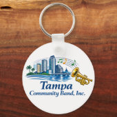 TCB Trompet Logo Sleutelhanger (Achterkant)