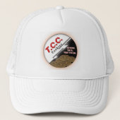TCC Round Logo Pet, wit Trucker Pet (Voorkant)