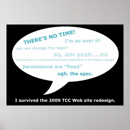 TCC Web Redesign Poster (Voorkant)