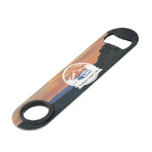 TCC zonsondergangen & logo flesopening Speed Flessenopener (Achterkant Gekanteld)