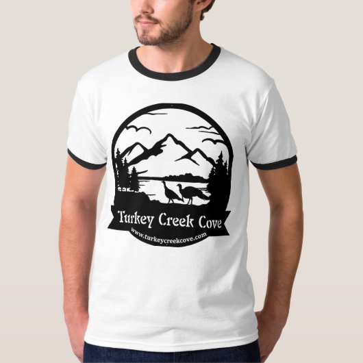 TCC zwart logo mannen T-shirt (Voorkant)