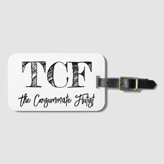 TCF Flute Hoesje Label Bagagelabel (Voorkant (horizontaal))