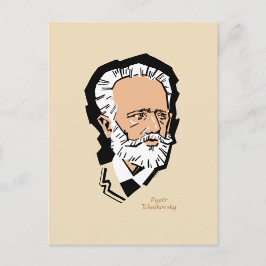 Tchaikovsky Briefkaart (Voorkant)