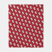 Tchaikovsky dark red fleece deken (Voorkant)