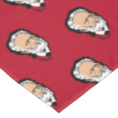 Tchaikovsky dark red tafelkleed (Gekanteld)