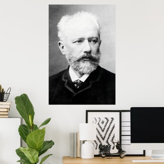 Tchaikovsky Portrait Poster (Thuiskantoor)