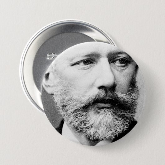 Tchaikovsky Ronde Button 7,6 Cm (Voorkant /achterkant)