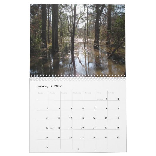Tchefuncte Seasons Calendar Kalender (Jan 2027)