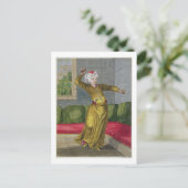 Tchingui, Turkse danser, 18e eeuw (graving) Briefkaart (Staand voorkant)