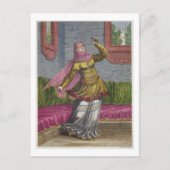 Tchinguis, of Turkse danser, 18e eeuw (engrav) Briefkaart (Voorkant)
