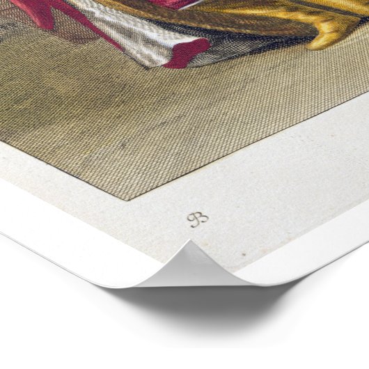 Tchorbadji, kapitein van de janissaries, 18e eeuw poster (Hoek)